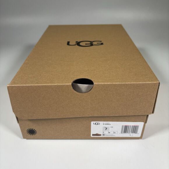 Ugg Women's tasman II slipper Chestnut Size 7 New In Box Suede Wool 1174470 - Picture 3 of 9